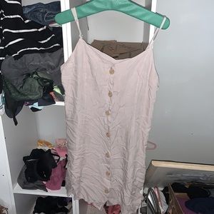 Cream coloured buttoned up dress